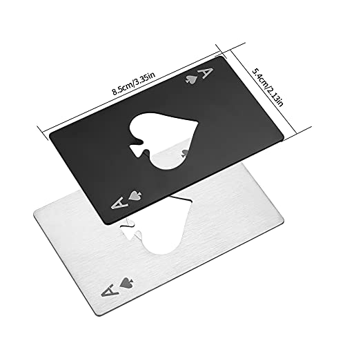Ace of Spades Stainless Steel Bottle Openers for Wallet Pocket
| Portable Metal Credit Card Beer Bottle Opener for Birt