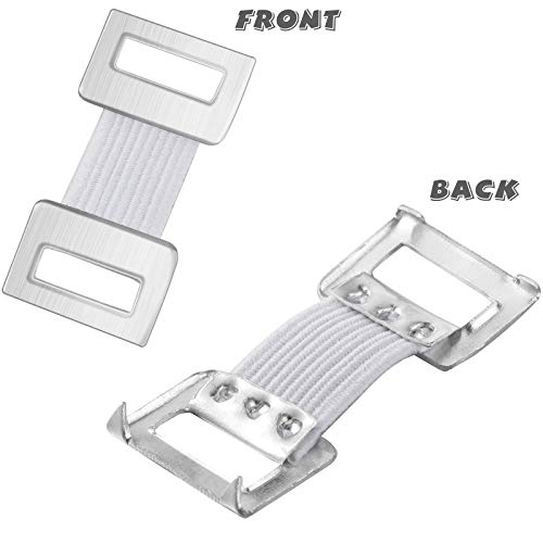  White 100 Pieces Bandage Clips Only Elastic Bandage Wrap Clips Stretch Metal Clasps Replaceable Wrap Fastener Clips for