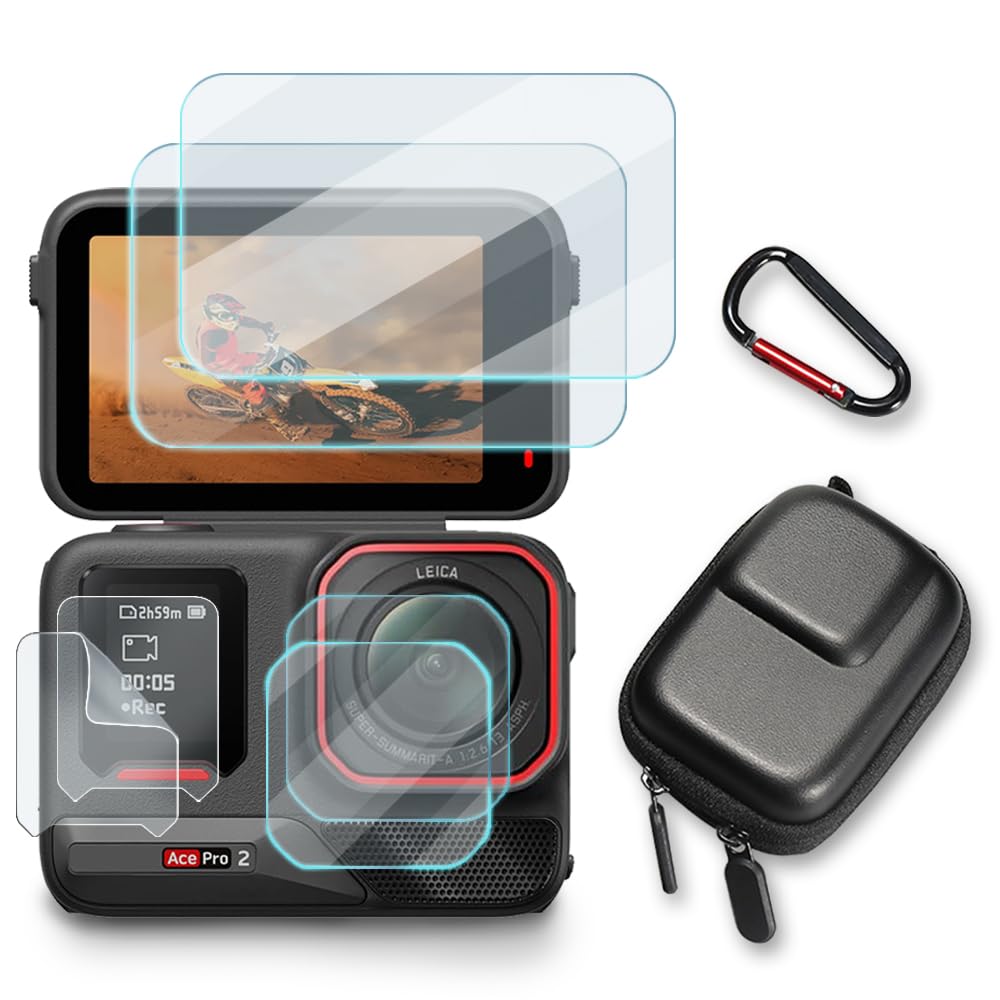 Tempered Glass Film Compatible for Insta360 Ace Pro 2 Camera
| High Definition Full Coverage Screen Protector for Insta