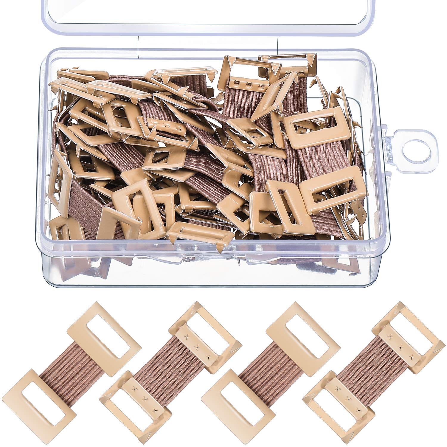  Replacement Elastic Bandage Wrap Clips with Metal Size 50 Pieces Stretchable Storage in Plastic Box
| Adaptive Metal El